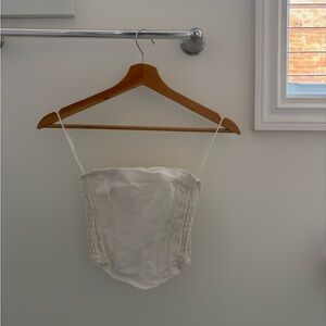 ITALIAN LINEN corset top